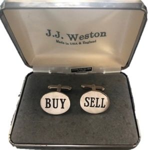 Real Estate or Wall Street "BUY" "SELL" Cuff Links